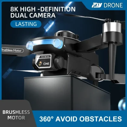 Brushless Drone F169 HD Aerial Photography Dual Camera Drones Optical Flow 360° Obstacle Avoidance Remote Control Dron Toys
