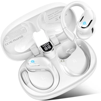 Wireless Earbuds, Bluetooth 5.3 Earbuds Stereo Bass, in-Ear Noise Cancelling Mic, Earphones IP7 Waterproof Sports, 40H Playback.