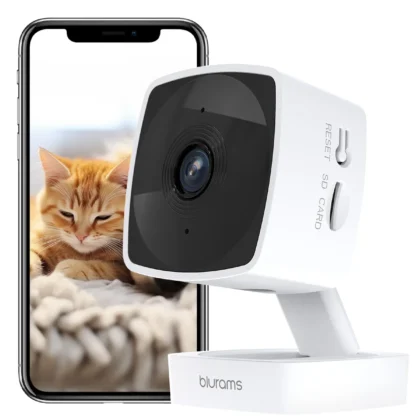 Blurams 5/2.4 GHz Baby Camera Indoor,2K Pet Dog Security Camera with Phone App w/AI Motion Detection,2-Way Talk, Night Vision