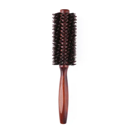 Round Hair Brush Anti-static Hair Styling Brush Anti Slip Handle Detangling Hair Brush Boar Bristle Hair Brush for Men Women