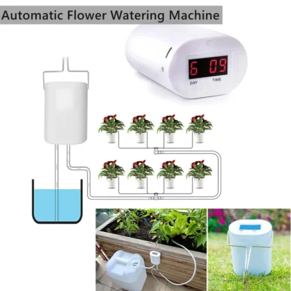 2-8 Head Self-Watering Kits Intelligent Drip Irrigation Automatic Watering System Kits Plant Watering Spike Device Water Dripper