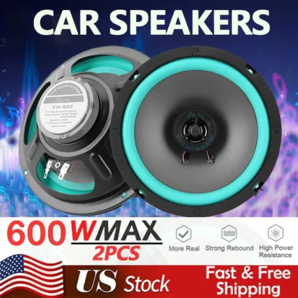 6 Inch Car Speakers Universal Automotive Music Full Range Frequency Stereo Speaker HiFi Coaxial Subwoofer Car Loudspeaker